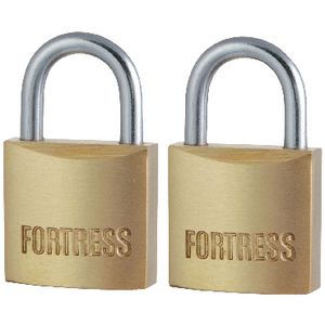 Master Lock Fortress 20mm Brass Padlock 2 Pack
