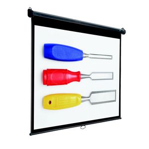 2C Watch IT 84" Pull Down Projector Screen
