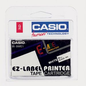 Casio EZ Tape 9mm x 8m Black on White