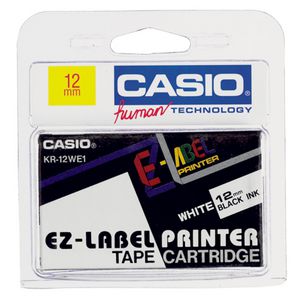 Casio EZ Tape 12mm x 8m Black on White