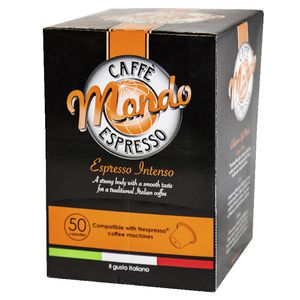 Caffe’ Mondo Espresso Intenso Capsules 50 Pack