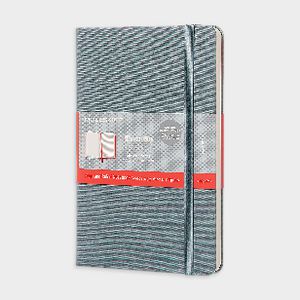 Moleskine Two-Go Medium Notebook Ruled/Plain Oriental Blue