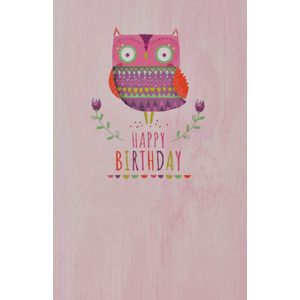 Card Couture Birthday Card Woodgrain Owl