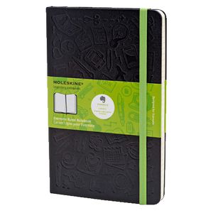 Moleskine Large Evernote Hard Cover Ruled Notebook Black