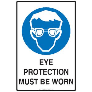Mills Display Eye Protection Sign 300 x 450mm