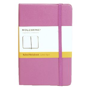 Moleskine Classic Hard Cover Ruled Pocket Notebook Magenta