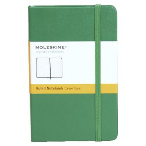 Moleskine Classic Hard Cover Ruled Pocket Notebook Green