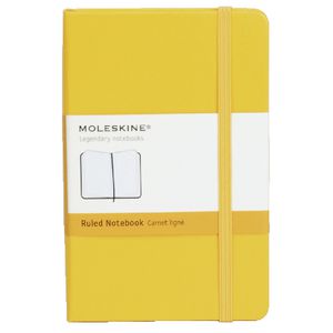 Moleskine Classic Hard Cover Ruled Pocket Notebook Yellow