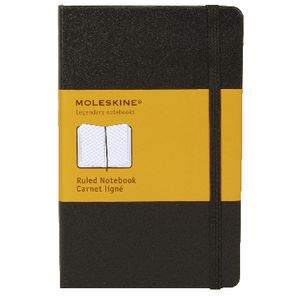 Moleskine Classic Hard Cover Ruled Pocket Notebook Black