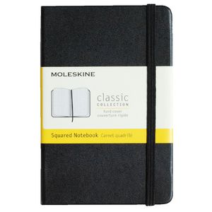 Moleskine Classic Hard Cover Pocket Notebook Squared Black