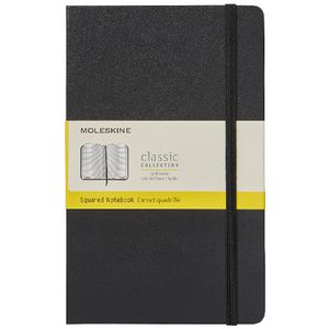 Moleskine Classic Hard Cover Squared Notebook Large Black