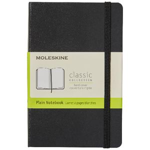Moleskine Classic Hard Cover Plain Pocket Notebook Black