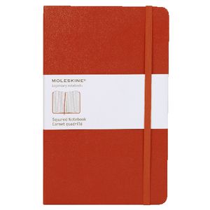 Moleskine Classic Hard Cover Squared Large Notebook Red