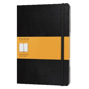 Moleskine Classic Hard Cover Extra Large Notebook Ruled Black