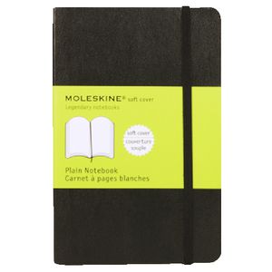 Moleskine Classic Hard Cover Pocket Notebook Plain Black