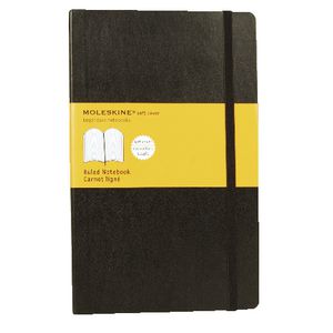 Moleskine Classic Soft Cover Ruled Large Notebook Black