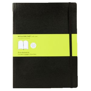 Moleskine Classic Soft Cover Plain XLarge Notebook Black