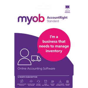 MYOB AccountRight Standard 1 PC 12 Months Download