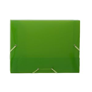 Document Box A4 PP Elastic Closure Green