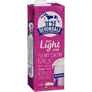 Devondale Semi Skim UHT Milk 1L