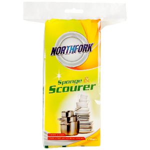 Northfork Sponge With Scourer 6 Pack