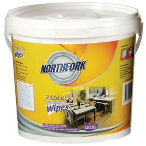 Northfork Multi-Surface Wipes Tub 150 Pack