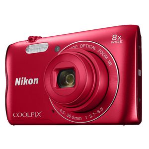 Nikon Coolpix Digital Camera Red A300