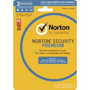 Norton Security Premium 25GB 3 Device 1 Year Card