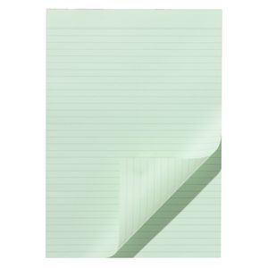 Note Ruled Notepad Green