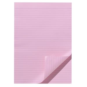 Note Ruled Notepad Pink