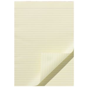 Note Ruled Notepad Yellow