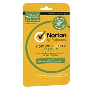 Norton Security Premium 1 Device 12 Months Card