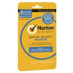 Norton Security Premium 3 Devices 12 Months Card