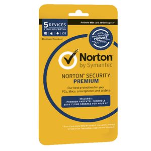 Norton Security Premium 5 Devices 12 Months Card