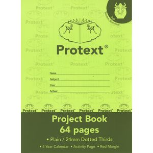 Protext Exercise Book 24mm Dotted Thirds 64 Page Green
