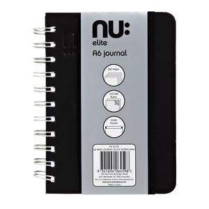 nu: Elite A6 Wiro Journal Black