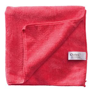 Oates Microfibre Cleaning Cloth Red