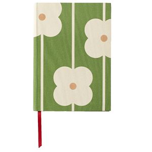 Orla Kiely A5 Notebook 240 Page Flower Abacus Green