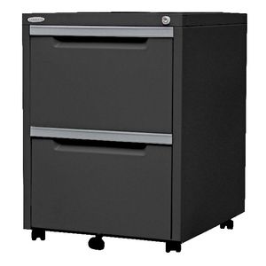 Steelco 2 Drawer Mobile Pedestal Graphite Ripple
