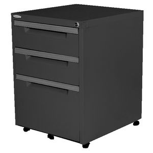 Steelco 3 Drawer Mobile Pedestal Graphite