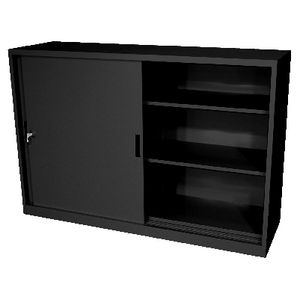 Steelco Steel Sliding Door Cupboard 1015 x 1500mm Graphite