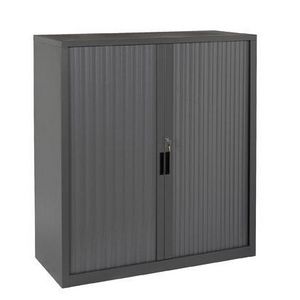 Steelco Tambour Door Cupboard 1015 x 1200mm Graphite Ripple