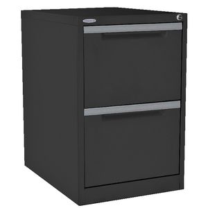 Steelco 2 Drawer Filing Cabinet Graphite Ripple