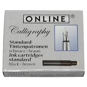 Online Calligraphy Ink Refills Brown Black 2 Pack