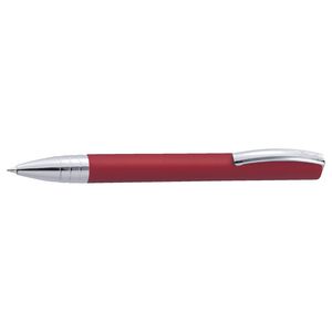 Online Vision Brushed Aluminium Ballpoint Pen Red