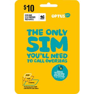 Optus $10 Voice International Triple SIM Starter Kit