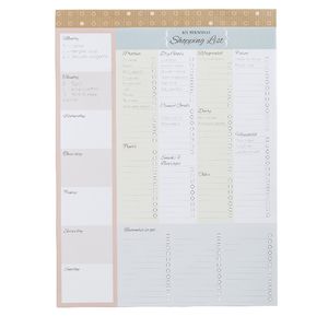 B5 Shopping List 52 Sheets Natural