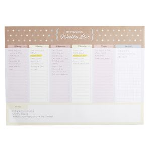 A4 Weekly Planner 52 Sheets Natural