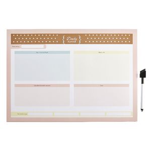 A3 Dry Erase Daily Planner with Marker Natural