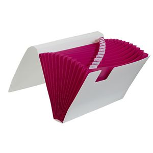 Otto Expanding File 13 Pocket Pink